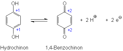 Oxidation von 1,4-Dihydroxyphenol zu 1,4-Benzochinon