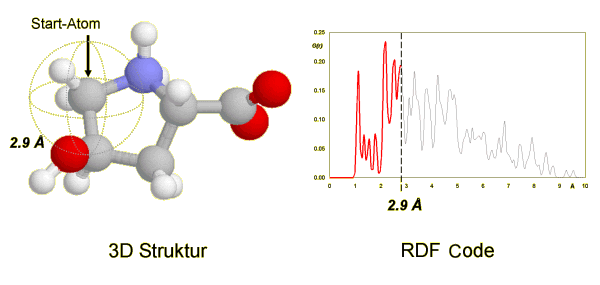 RDF-Codierungsprozedur einer 3D Struktur