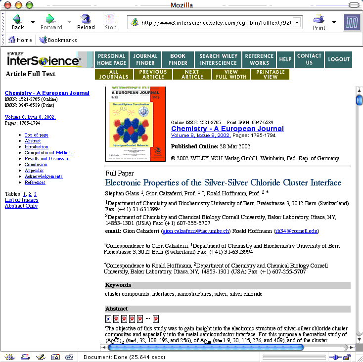 elektronischer Zeitschriftenartikel: html-Format